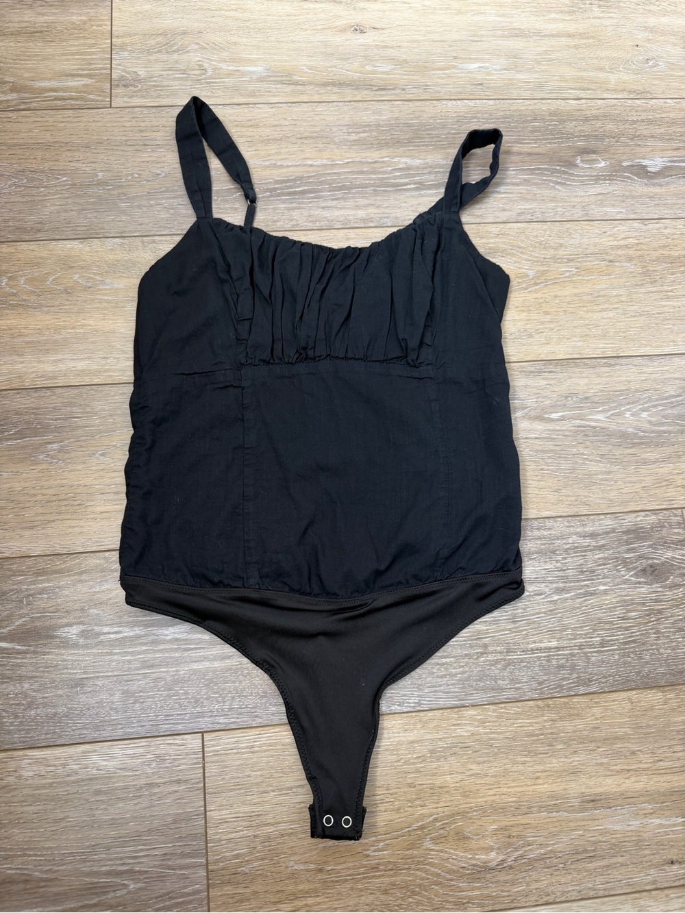 Abercrombie Black Sleeveless Tank Bodysuit Top Sz M